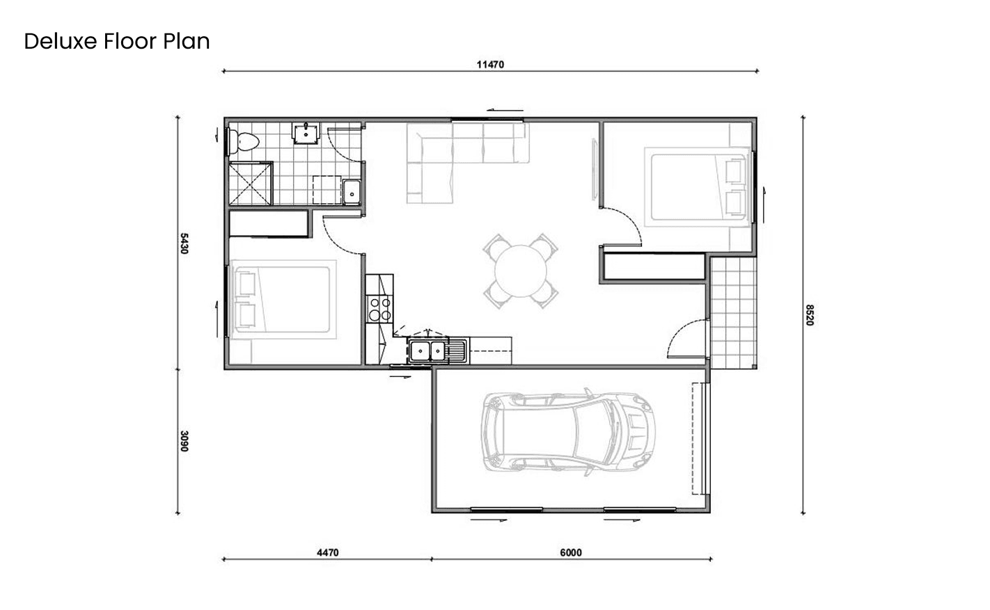 Deluxe floor plan